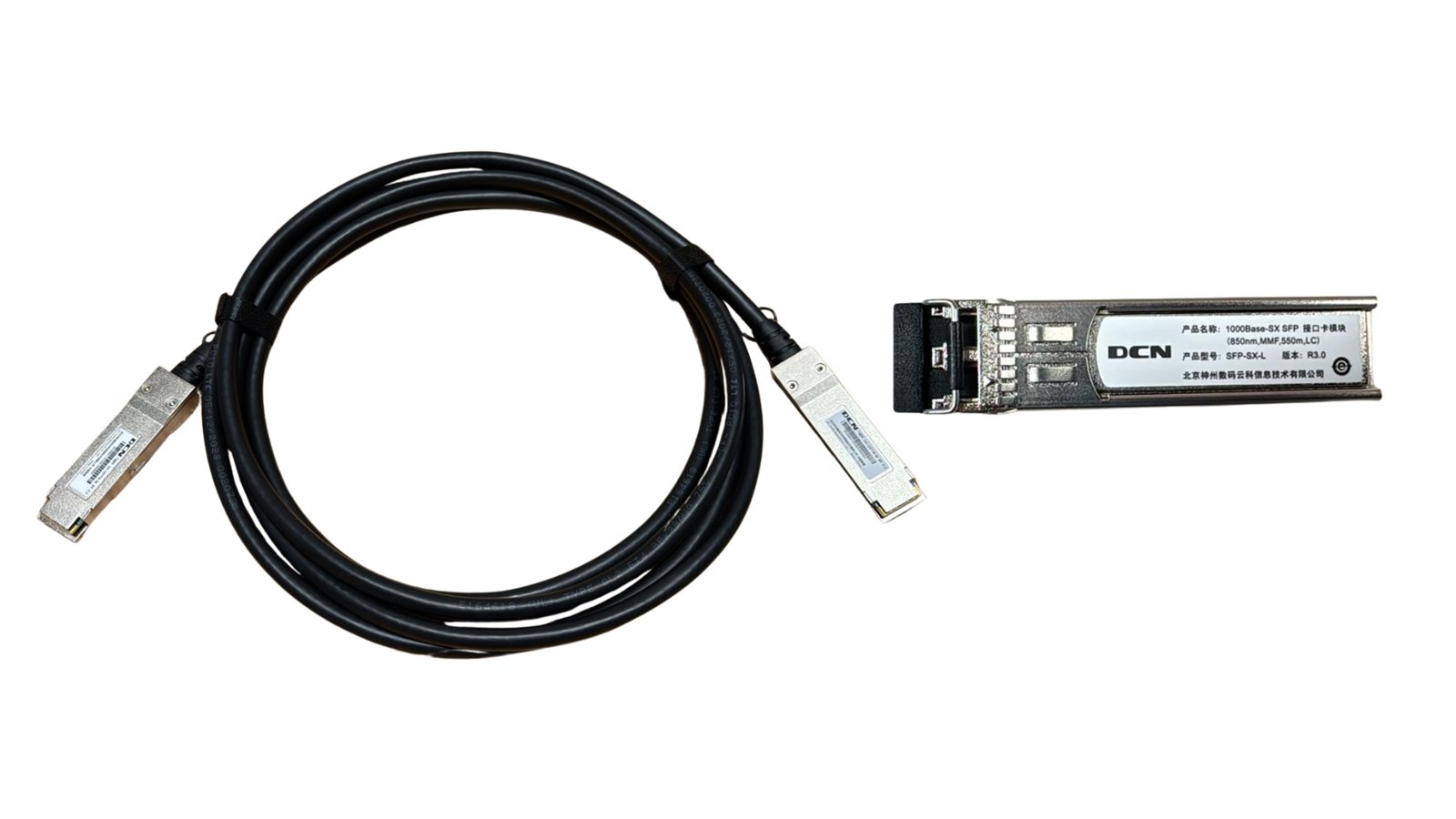 Cable DAC y módulo SFP DCN