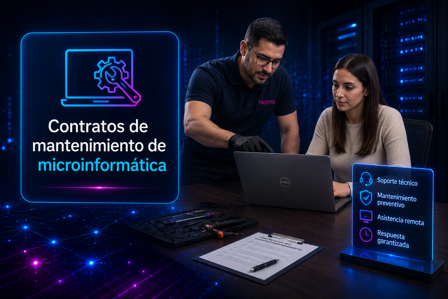 Contratos de mantenimiento de microinformática para usuarios finales