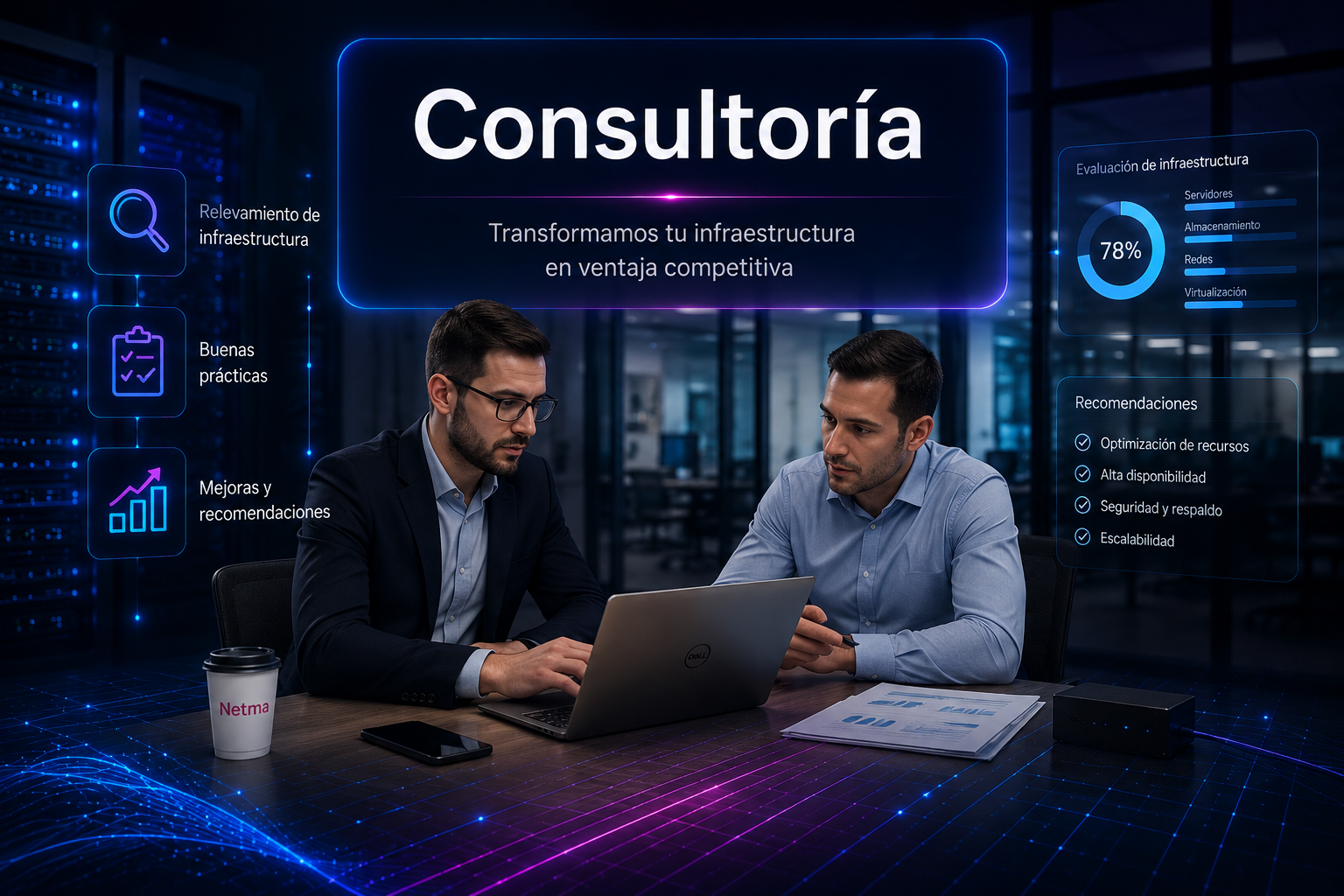 Consultoría tecnológica y relevamiento de infraestructura para empresas