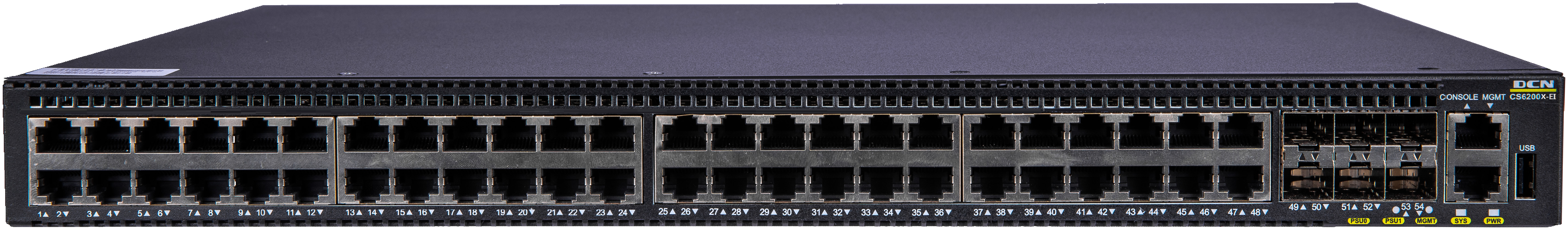 CS6200X-48T6X-P-EI vista frontal